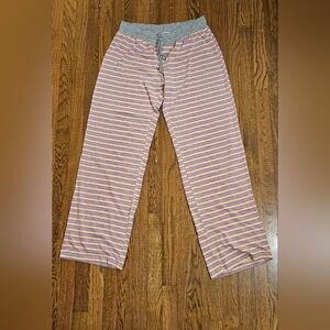 P.J. Salvage Gray Lounge Pants with Purple and Yellow Stripes